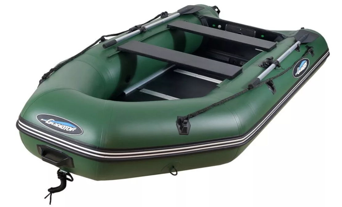 МОТОРНО-ГРЕБНАЯ ЛОДКА ПВХ GLADIATOR А 340 ТК С ФАНЕРНЫМ ПОЛОМ в Абакане