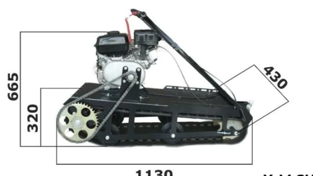 Мотобуксировщик XTREME-MOTORS "Конек-Горбунок" 6.5 л.с. в Абакане