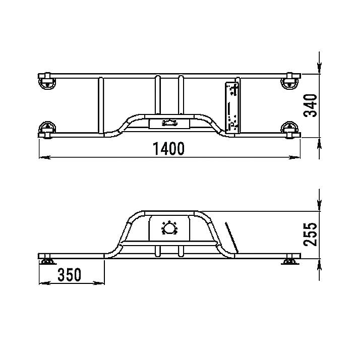 Стойка рулевая с бортовым креплением малая в Абакане