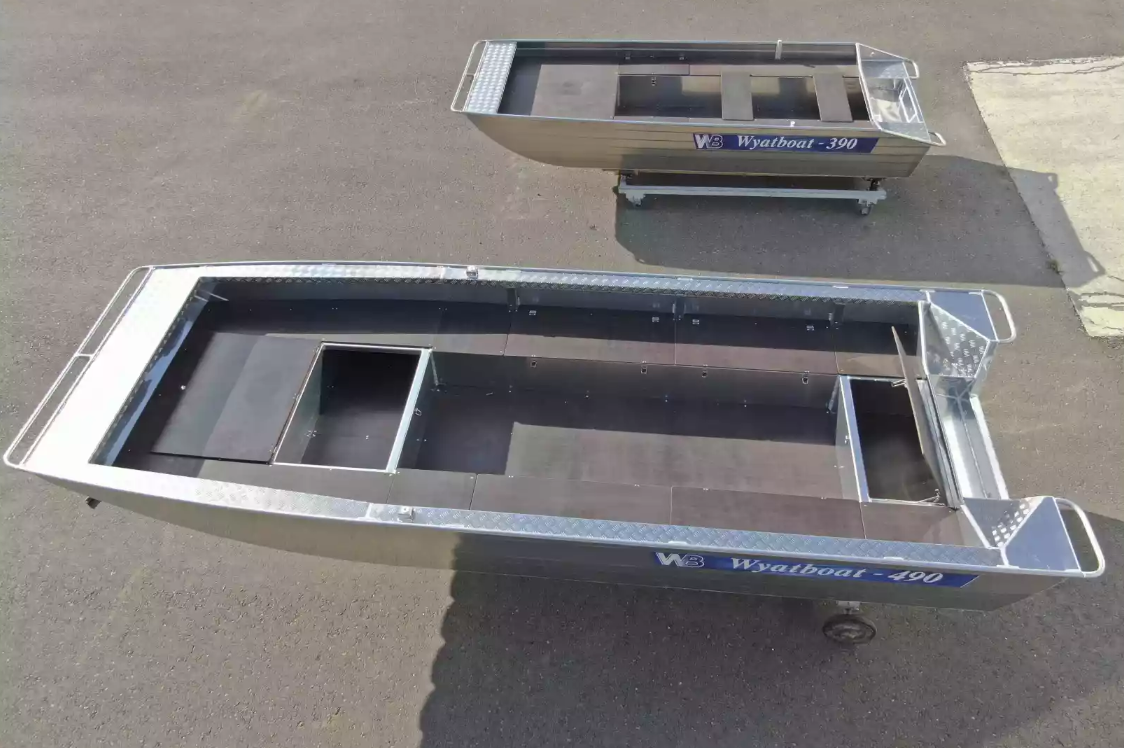 Алюминиевая лодка Wyatboat-490 Jonboat в Абакане