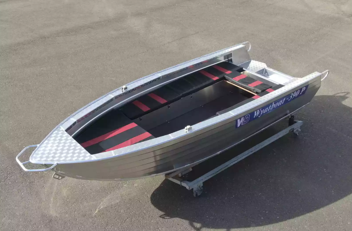 Алюминиевая лодка Wyatboat-390РМ увеличенный борт в Абакане