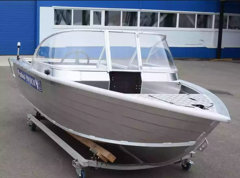 Алюминиевая лодка Wyatboat-390 DCM Увеличенный борт в Абакане