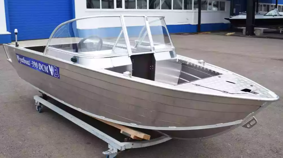 Алюминиевая лодка Wyatboat-390 DCM Увеличенный борт в Абакане