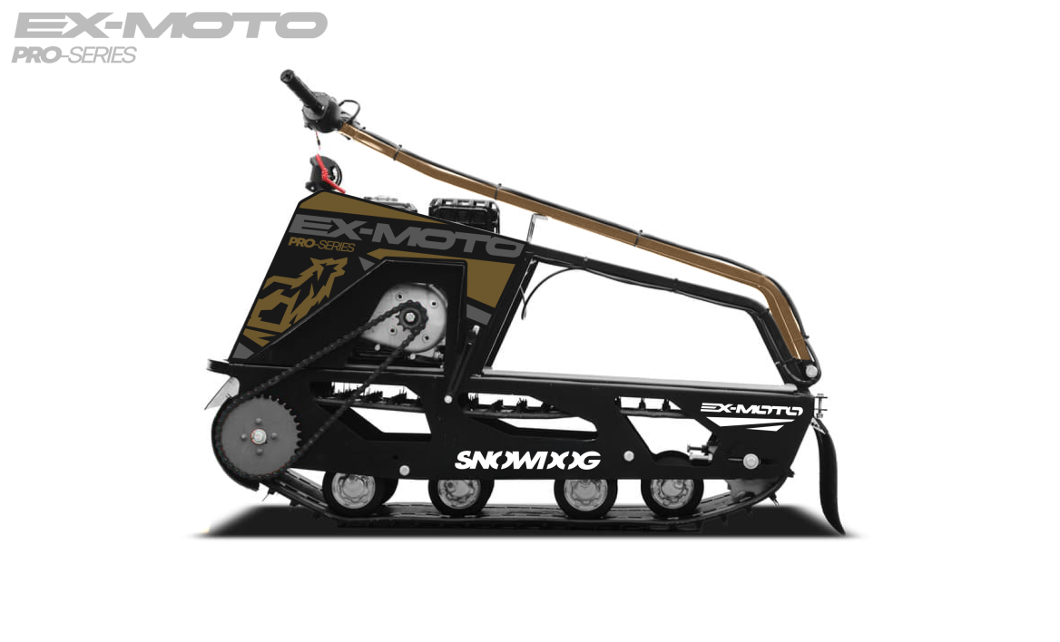 Мотобуксировщик EX-MOTO SNOWDOG S380 8л.с. в Абакане