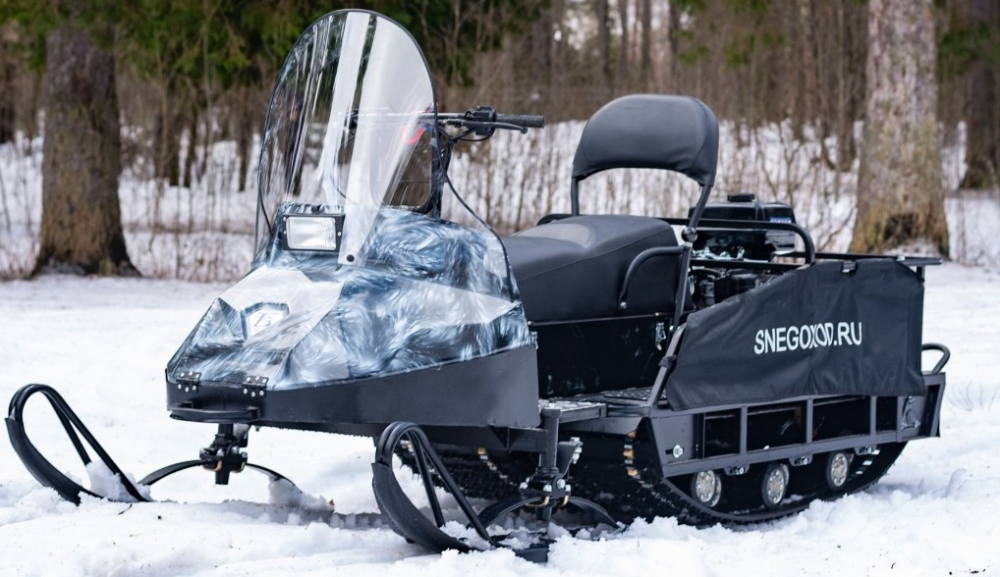 Миниснегоход Бурлак Егерь Экспедитор 15 л.с. , реверс, тормоз, капот белый в Абакане