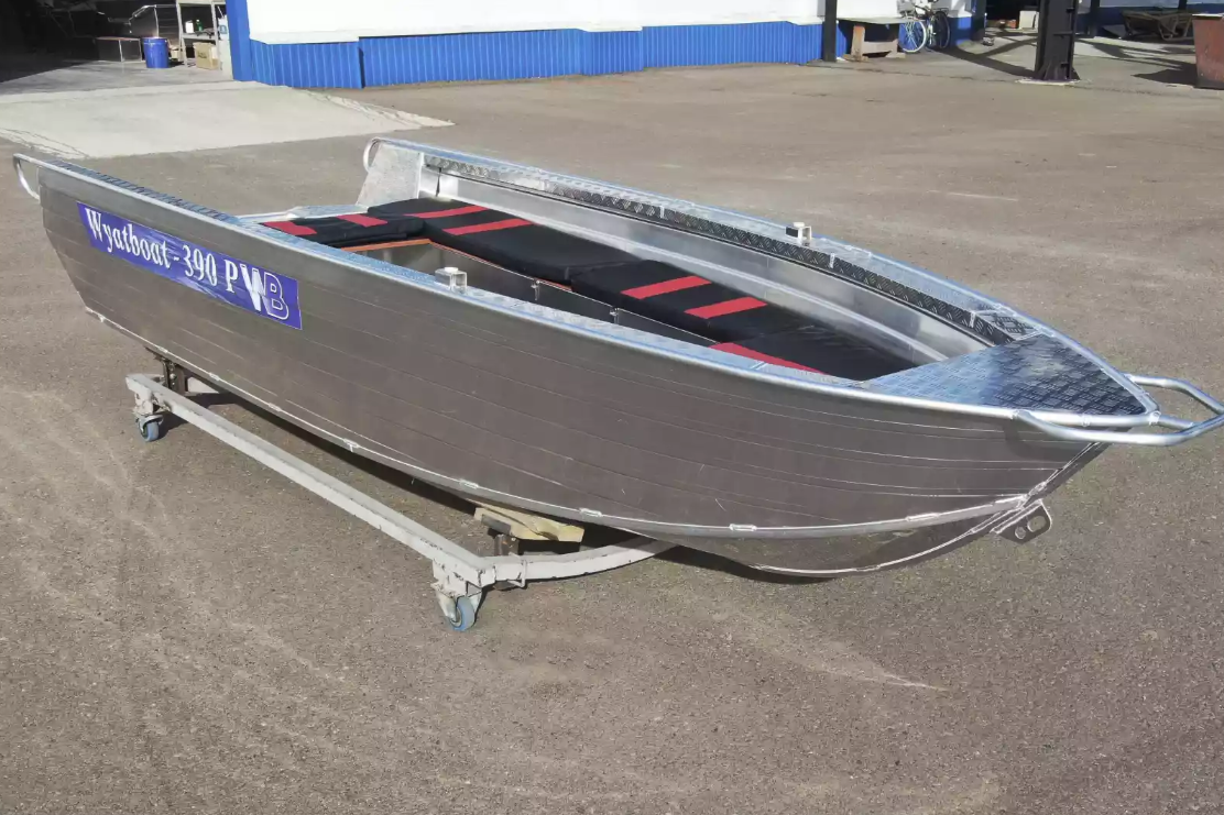 Алюминиевая лодка Wyatboat-390РМ увеличенный борт в Абакане