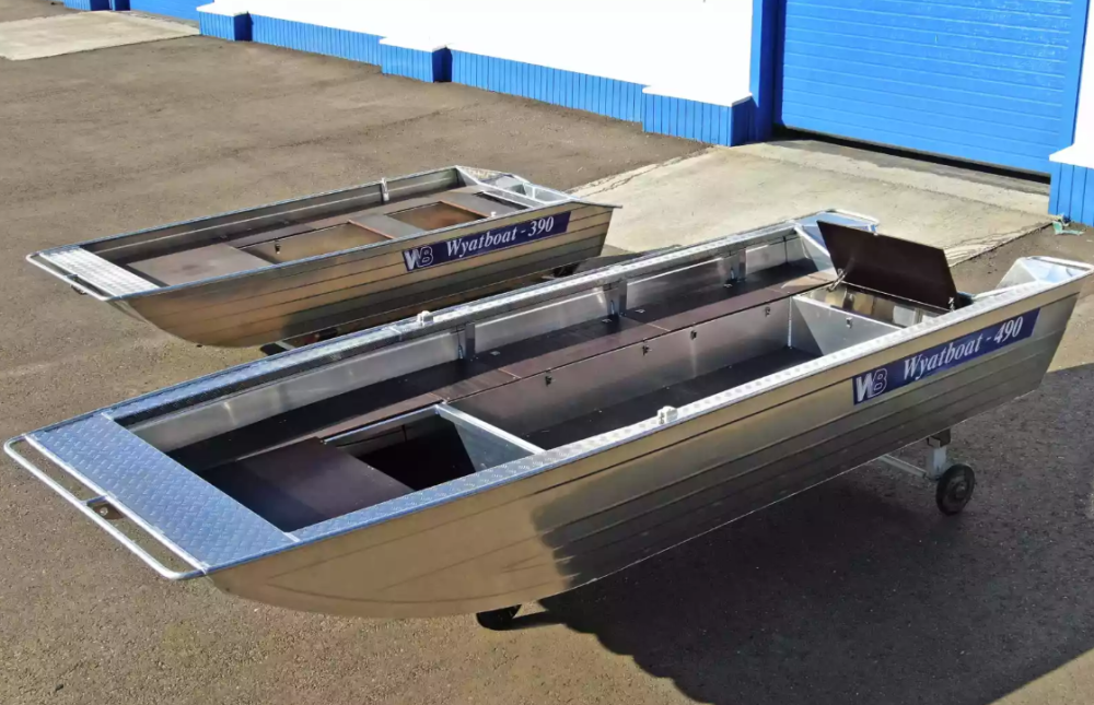 Алюминиевая лодка Wyatboat-490 Jonboat в Абакане