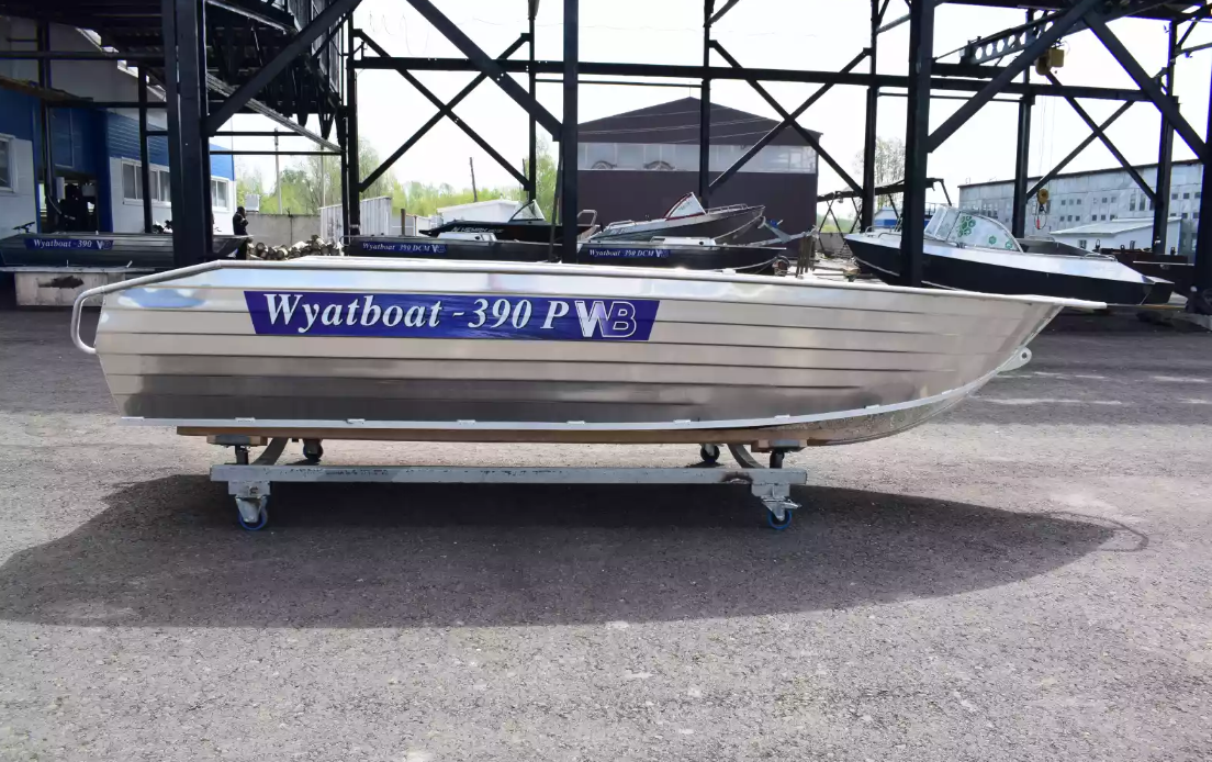 Алюминиевая лодка Wyatboat-390Р Увеличенный борт в Абакане