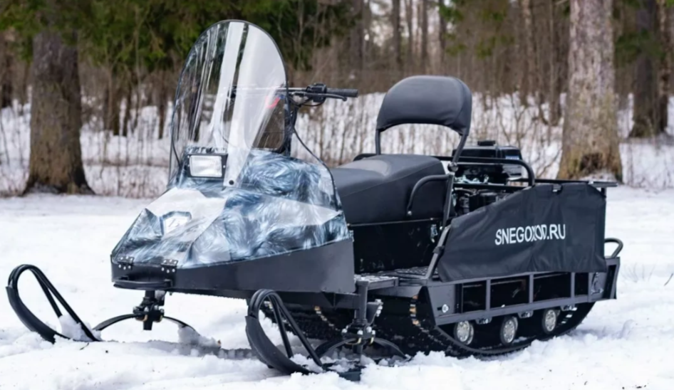 Миниснегоход Егерь Экспедитор 20 л.с. , реверс, тормоз, капот белый в Абакане