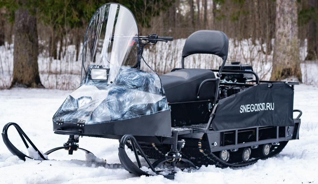 Миниснегоход Бурлак Егерь Экспедитор 15 л.с. , реверс, тормоз, капот белый в Абакане