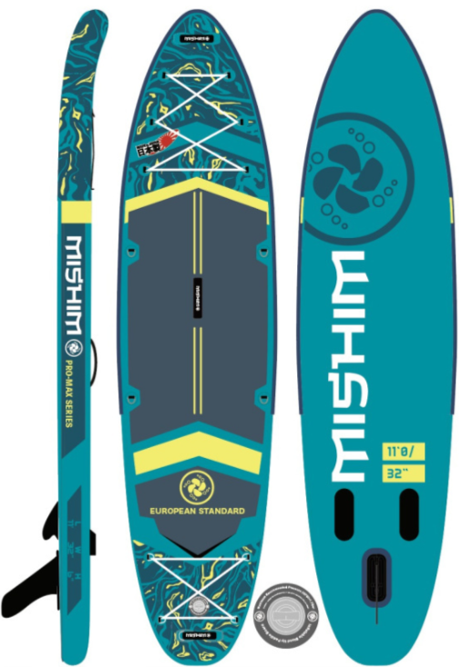 SUP (САП) Доска MISHIMO PRO-MAX Light Teal 12,6’ (385см) в Абакане
