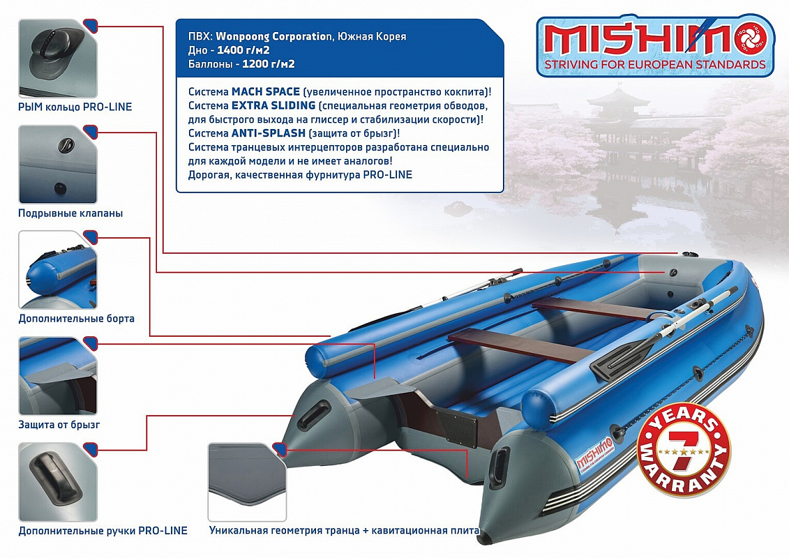 Лодка MISHIMO FAMILY LITE DF 370 в Абакане