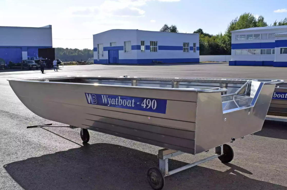 Алюминиевая лодка Wyatboat-490 Jonboat в Абакане