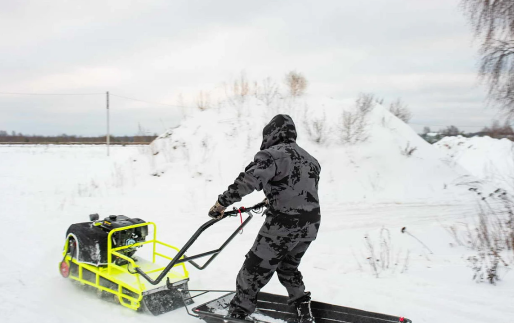 Мотобуксировщик Бурлак ХОЗЯИН-1 (капот металл) в Абакане
