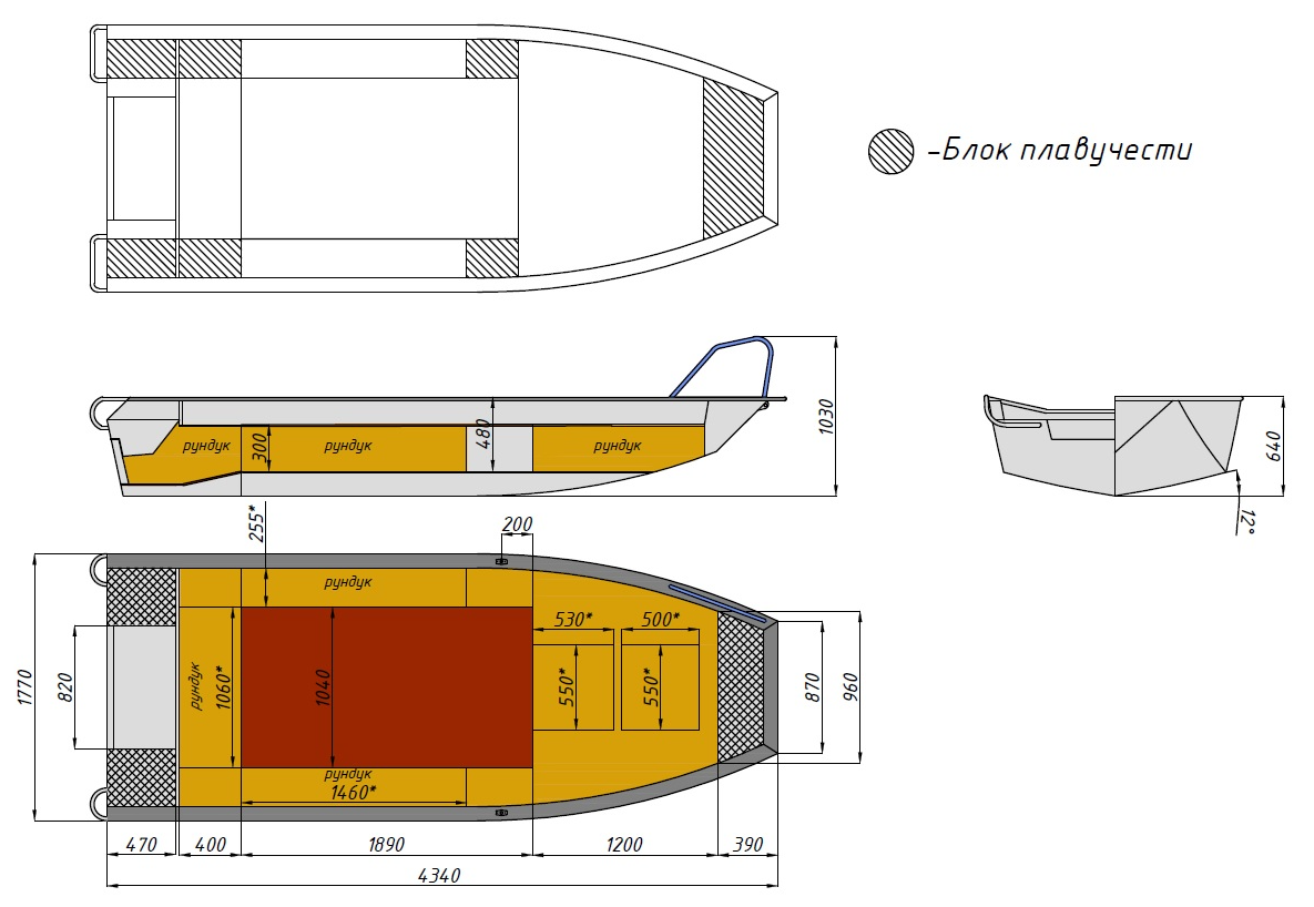 Алюминиевая лодка  Wyatboat-430 Master Fish в Абакане