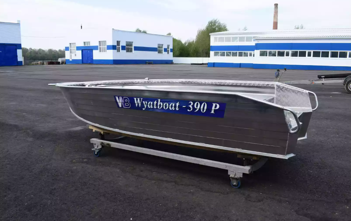 Алюминиевая лодка Wyatboat-390Р Увеличенный борт в Абакане
