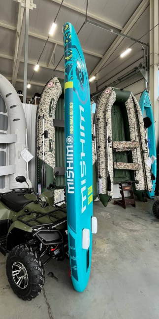 SUP (САП) Доска MISHIMO PRO-MAX Light Teal 12,6’ (385см) в Абакане