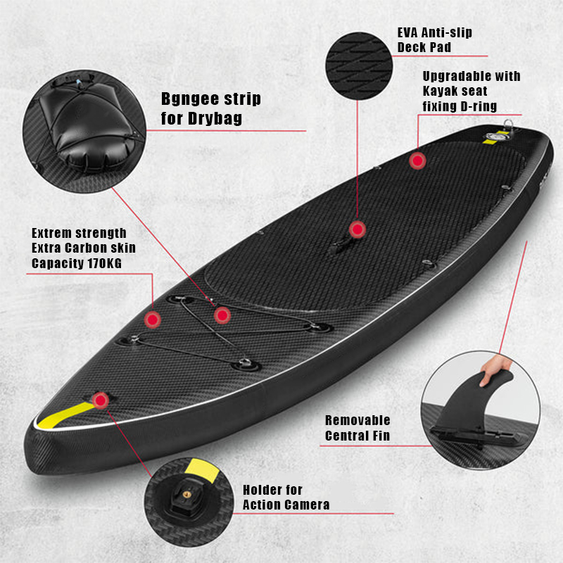 SUP (САП) ДОСКА MISHIMO CARBON DARKSIDE 10.6’ (325СМ) в Абакане