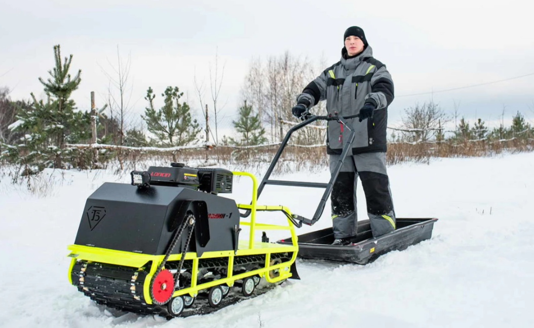 Мотобуксировщик Бурлак ХОЗЯИН-1 (капот металл) в Абакане