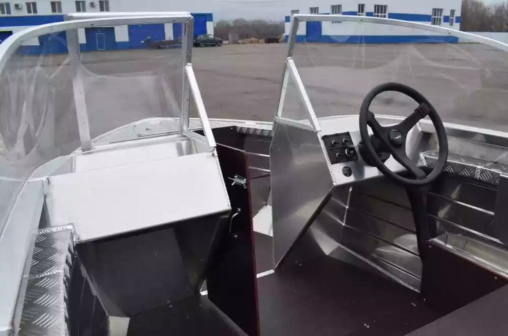 Алюминиевая лодка Wyatboat-390 DCM Увеличенный борт в Абакане