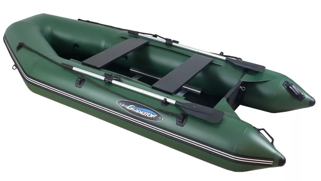 МОТОРНО-ГРЕБНАЯ ЛОДКА ПВХ GLADIATOR А 340 ТК С ФАНЕРНЫМ ПОЛОМ в Абакане