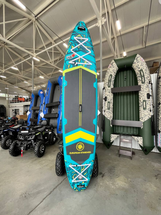 SUP (САП) Доска MISHIMO PRO-MAX Light Teal 12,6’ (385см) в Абакане