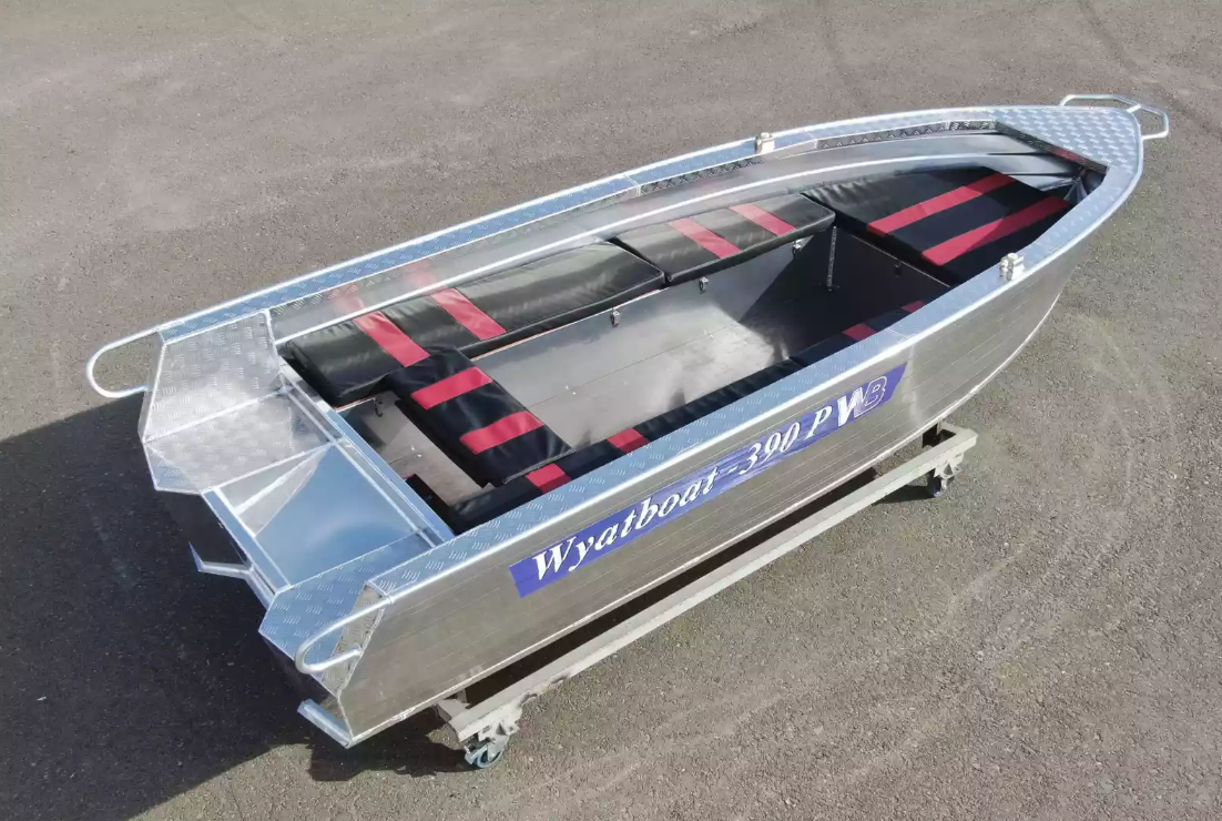 Алюминиевая лодка Wyatboat-390РМ увеличенный борт в Абакане