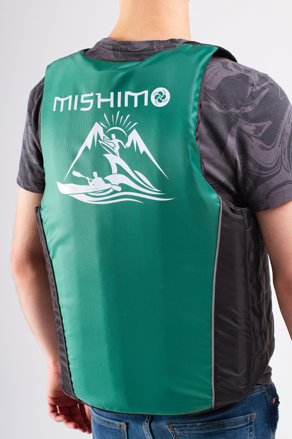 Жилет спасательный MISHIMO PRO Премиум качества Черно-зеленый в Абакане