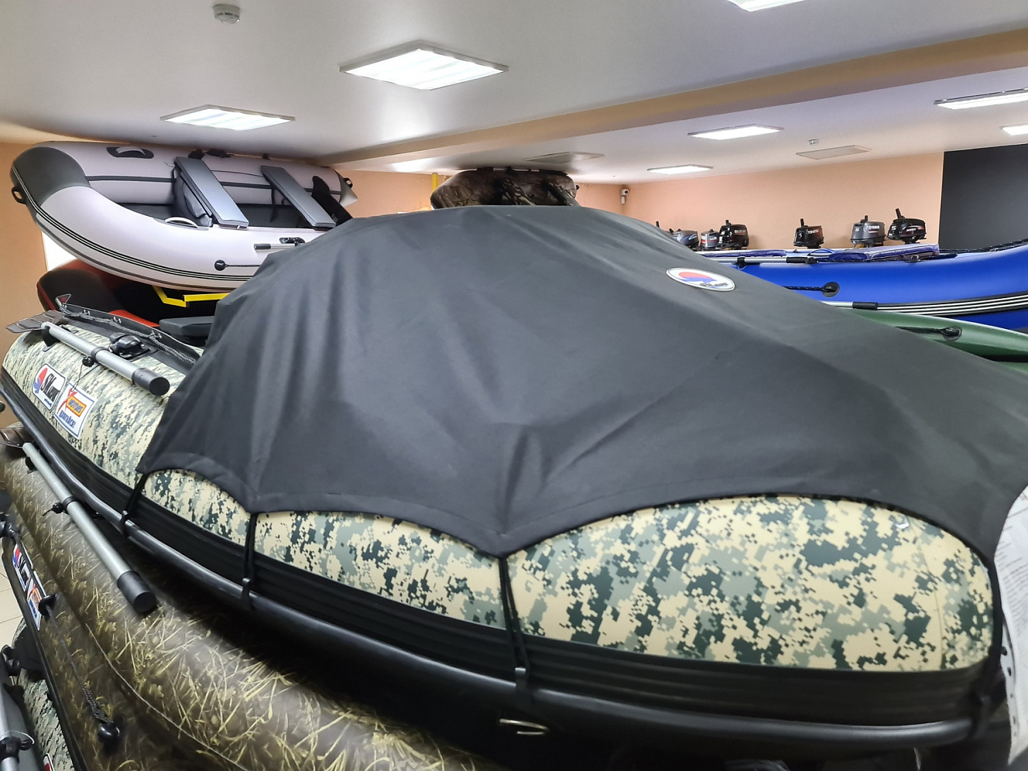 КОМПЛЕКТ НОСОВОГО ТЕНТА К ЛОДКЕ SMARINE AIR MAX 380 ЧЕРНЫЙ в Абакане