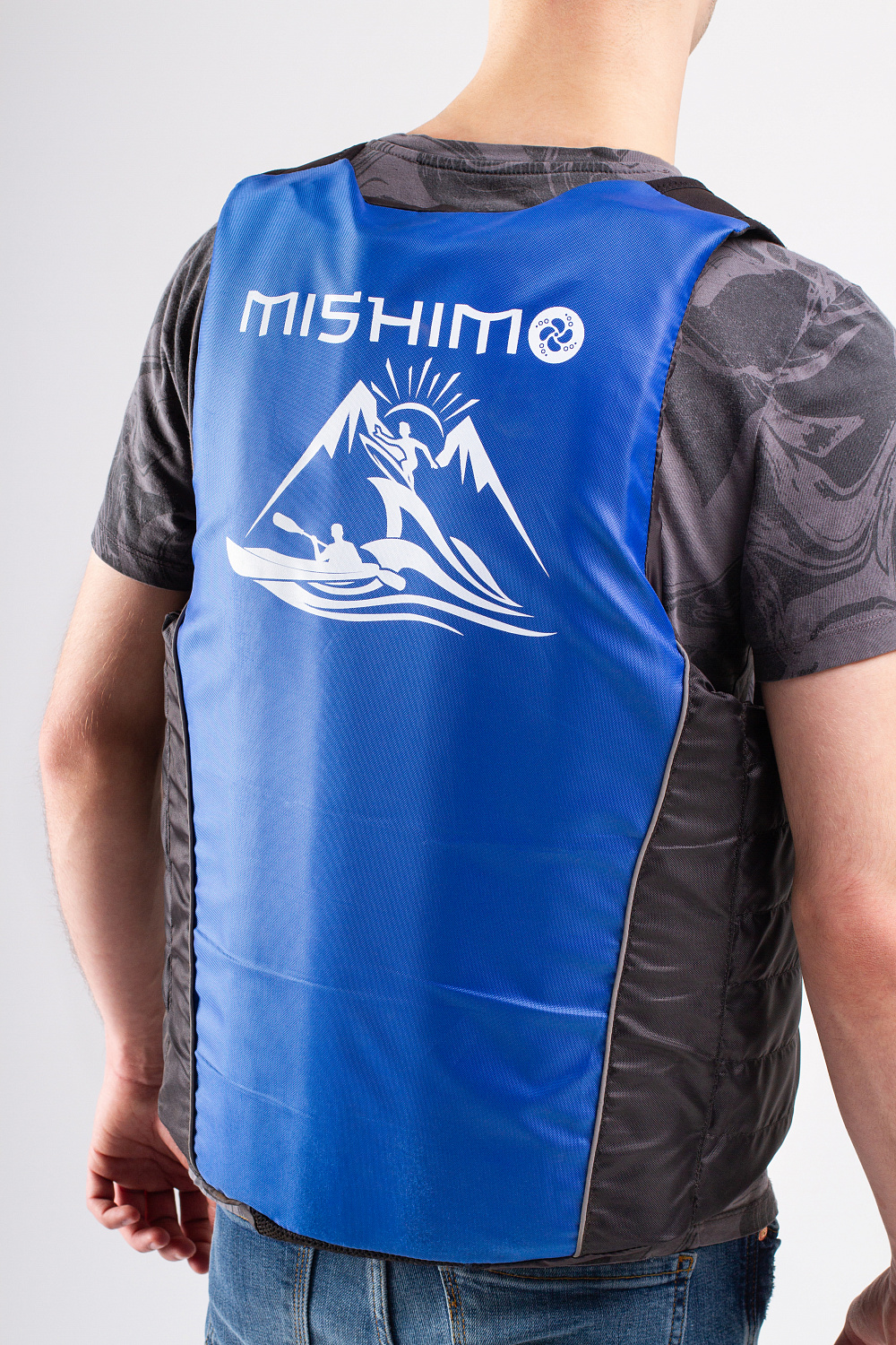 Жилет спасательный MISHIMO PRO Премиум качества Черно-синий в Абакане