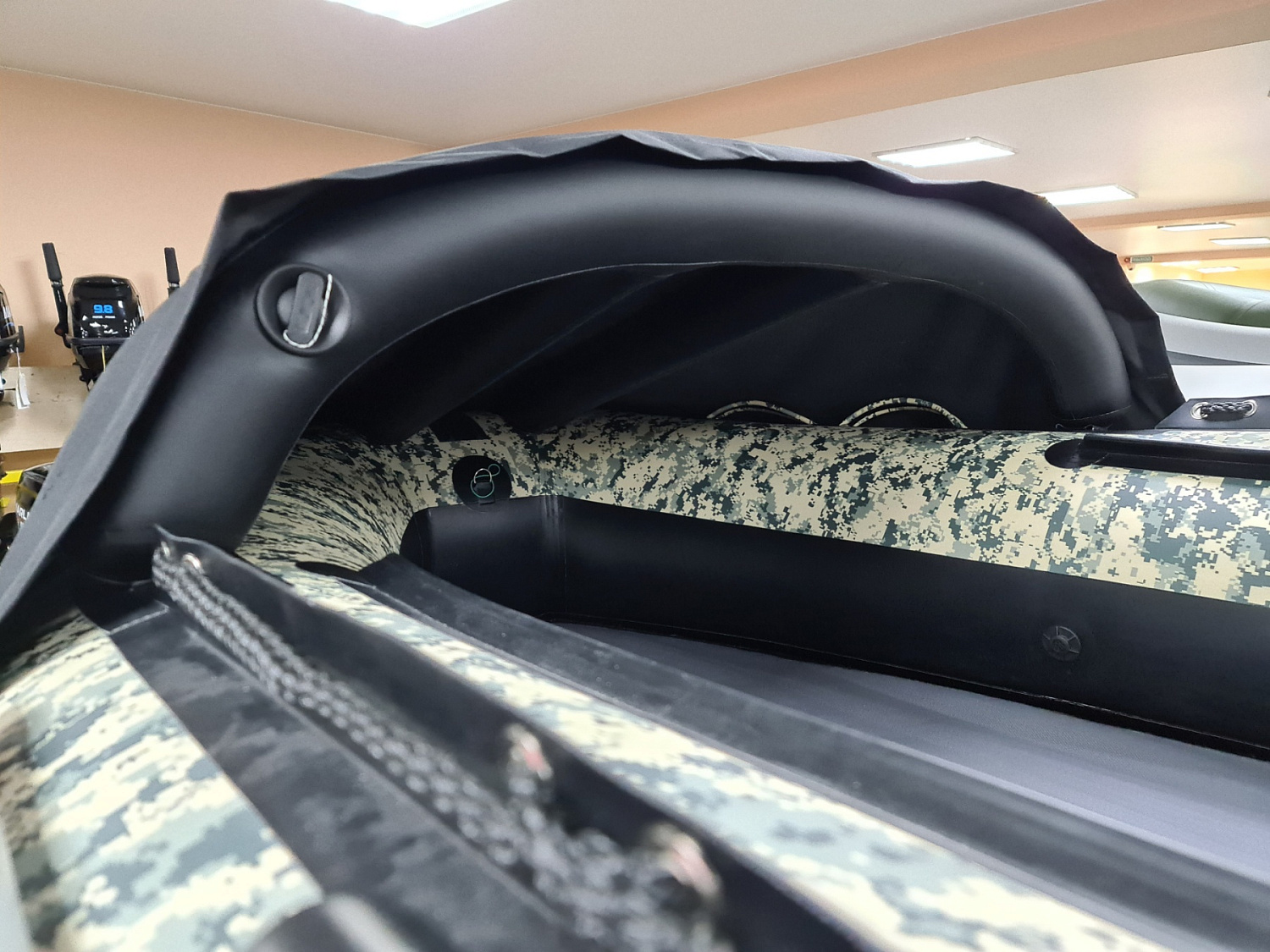 КОМПЛЕКТ НОСОВОГО ТЕНТА К ЛОДКЕ SMARINE AIR MAX 380 ЧЕРНЫЙ в Абакане