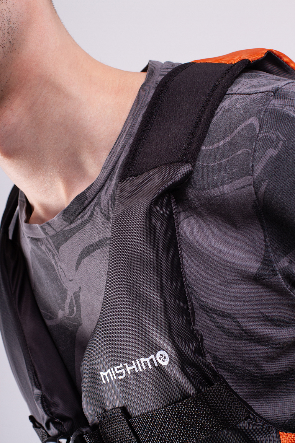 Жилет спасательный MISHIMO PRO Премиум качества Черно-оранжевый в Абакане