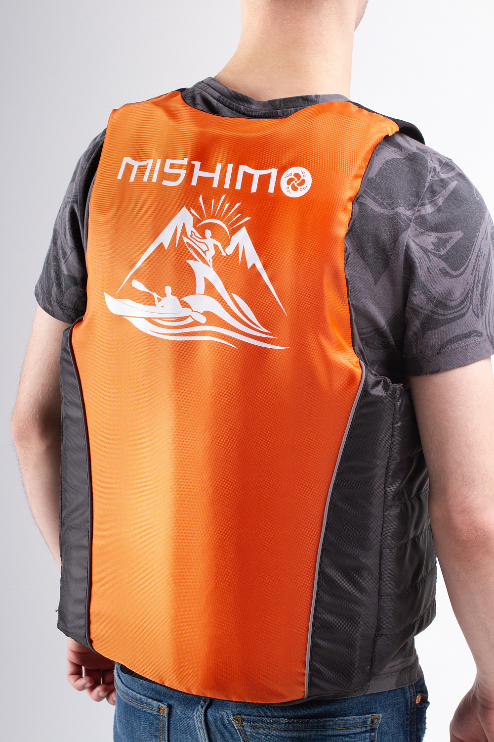 Жилет спасательный MISHIMO PRO Премиум качества Черно-оранжевый в Абакане